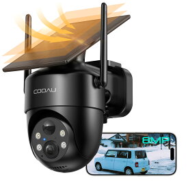 限定価格で8499円【800万高画素・ ソーラーパネル一体型で配線不要】防犯カメラ 屋外 ソーラー 工事不要 永久に無料クラウド 監視カメラ 電源不要 夜間カラー撮影 人体検知 パンチルト 電池式 ぼうはんかめら 車上荒らし 駐車場 介護 盗難防止 空き巣 防犯対策