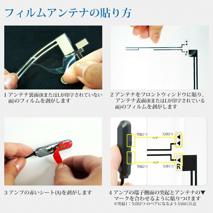 楽天市場】地デジチューナー用 フィルムアンテナ フルセグ ワンセグ 