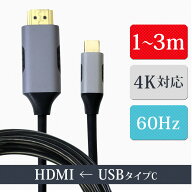 タイプC HDMI ケーブル 1m 2m 3m Thunderbolt3-4 USB Type-C 変換アダプタ 4K 60Hz対応 iphone android　…