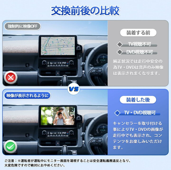 楽天市場】テレビキット ダイハツ トヨタ ディーラーオプションナビ 