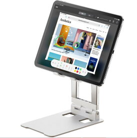 タブレットスタンド iPadスタンド モバイルモニター　アルミ スマホスタンド 卓上用 折りたたみ 角度調整 滑り止め 立て 置き台 縦置き iPad　アーム　テレワーク