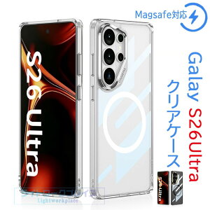 Galaxy S26 Ultra �N���A�P�[�X �J�����ی� Magsafe�[�d�Ή� �ϏՌ� Galaxy S26 Ultra �ی�P�[�X ���C�����X�[�d�Ή� S26 Ultra �����P�[�X �M�����N�V�[ S26 Ultra �ی�J�o�[ �N���A ���� ���b�L �X�}�z�P�[