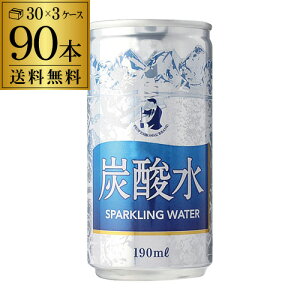 【90本購入がお得 1本あたり43円】PRO炭酸水 スパークリングウォーター 強炭酸水 プレーン 缶 無糖 190ml 90本 ケース販売 長S