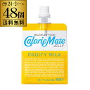 送料無料 大塚製薬 カロリーメイト ゼリー フルーティミルク味 215g×2ケース 計48個 2個口でお届けします RSL