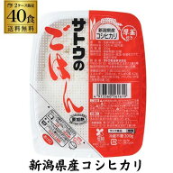 【メーカー値上前の在庫は残りわずか】サトウ食品 サトウのごはん 新潟県産コシヒカリ 200g×40食 2ケー…