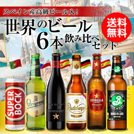 世界のビール6種飲み比べセット 送料無料 輸入ビール 海外ビール 詰め合わせ 長S