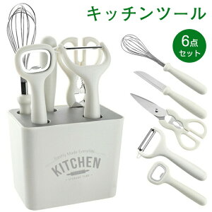 キッチンツール 6点セット 収納ケース付き 調理器具 キッチンツールセット キッチン用品 安全素材 調理 料理 製菓器具 台所用品 調理/料理/製菓器具 キッチンツールスタンド クッキング用品
