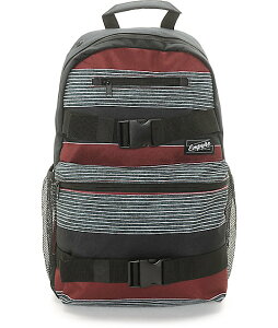 Empyre Quantum Burgundy Stripe Backpack �X�P�[�g�{�[�h�@���b�N�@�o�b�N�p�b�N