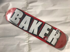 【BAKER】8.0×31.5　 Brand Logo White 　Skateboard Deckベイカー スケートボード デッキ