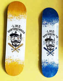 【like 】7.75×31.3 Medium concave Skateboard Deck likeスケートボードショップオリジナル スケートボード デッキ　カナディアンメイプル 7PLY EPOXY RESIN Glue