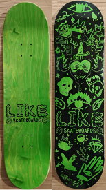 【like 】7.75×31.3 MELLOW concave Skateboard Deck likeスケートボードショップオリジナル スケートボード デッキ　カナディアンメイプル 7PLY EPOXY RESIN Glue
