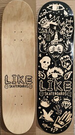 【like 】8.25×31.9 FULL concave Skateboard Deck likeスケートボードショップオリジナル スケートボード デッキ　カナディアンメイプル 7PLY EPOXY RESIN Glue
