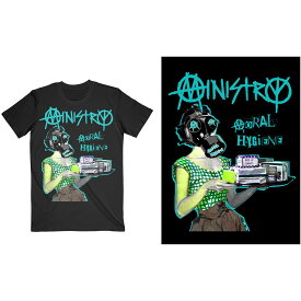 MINISTRY ミニストリー　 MORAL HYGIENE GASMASK Tシャツ(ブラック)