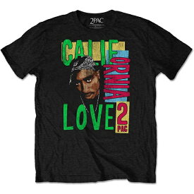 2PAC TUPAC UNISEX T-SHIRT: CALIFORNIA LOVE　Tシャツ(ブラック) オフィシャル！official license　正規品