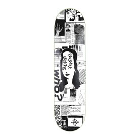 【DISORDER】8.125 × 31.75 Who? Deck BLACK/ WHITEデスオーダー　スケートボード　デッキ