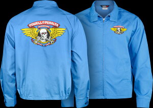 POWELL PERALTA WINGED RIPPER JACKET POSTAL BLUE �p�E�G���E�y�����^ �W���P�b�g ���b�p�[