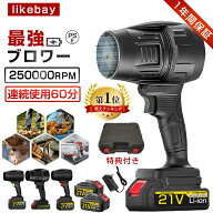 【楽天スーパーSALE限定 50%OFF！】ブロワー【楽天1位！正規品】充電式 電動 コードレス ブロワー 強力 …