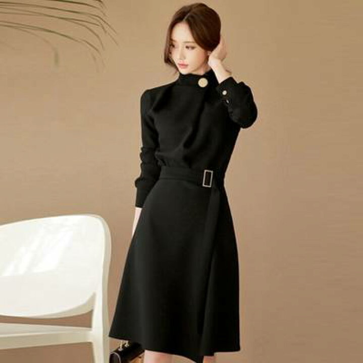 楽天市場】ワンピース きれいめ 袖あり レディース カジュアル 
