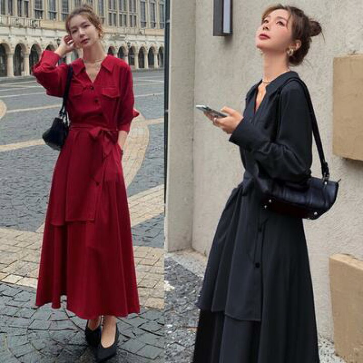 楽天市場】ワンピース ロングワンピ レディース アシンメトリー 袖あり 