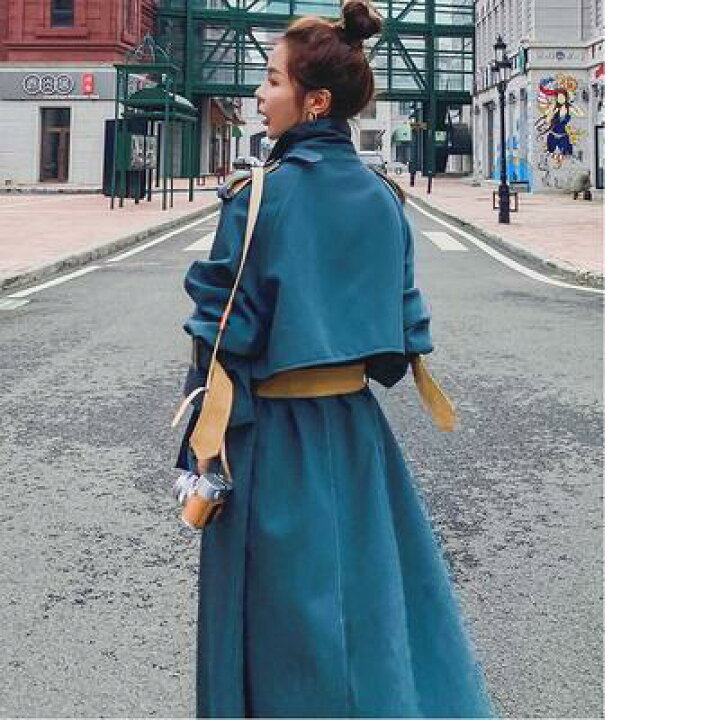 楽天市場 チェスターコート きれいめ カジュアル お洒落 アウター レディース トレンチコート ロングコート 長袖 可愛い かっこいい 配色 ベルト バイカラー クラシカル 大きいサイズ 韓国 コーデ ブルー 青 春 秋 冬 代 30代 40代 50代 Like Fashion