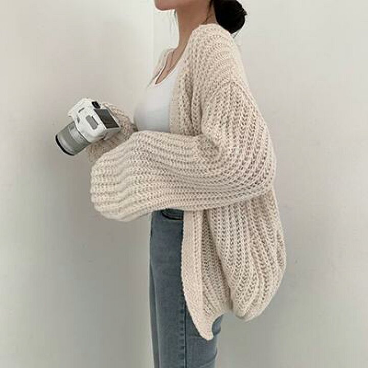 楽天市場】ニット カーディガン セーター トップス Vネック レディース 
