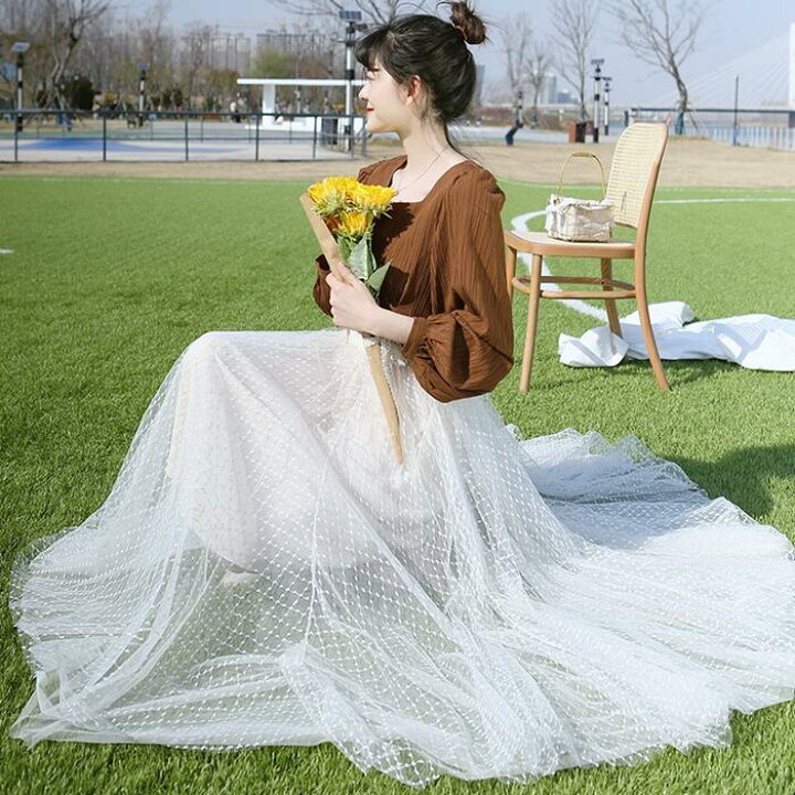 楽天市場】スカート ロングスカート チュール チェック ロング丈 
