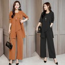 スーツ レディース 春 秋 カジュアルスーツ オフィス パンツ 上下セット 大きいサイズ おしゃれ テーラード ジャケット セットアップ セレモニー 長袖 ブラック キャメル 黒 20代 30代 40代 50代 M L XL 2XL 3XL 4XL