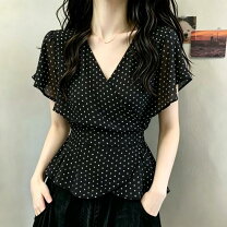 楽天市場】カシュクール ワンピース（柄ドット・水玉）（シャツ 