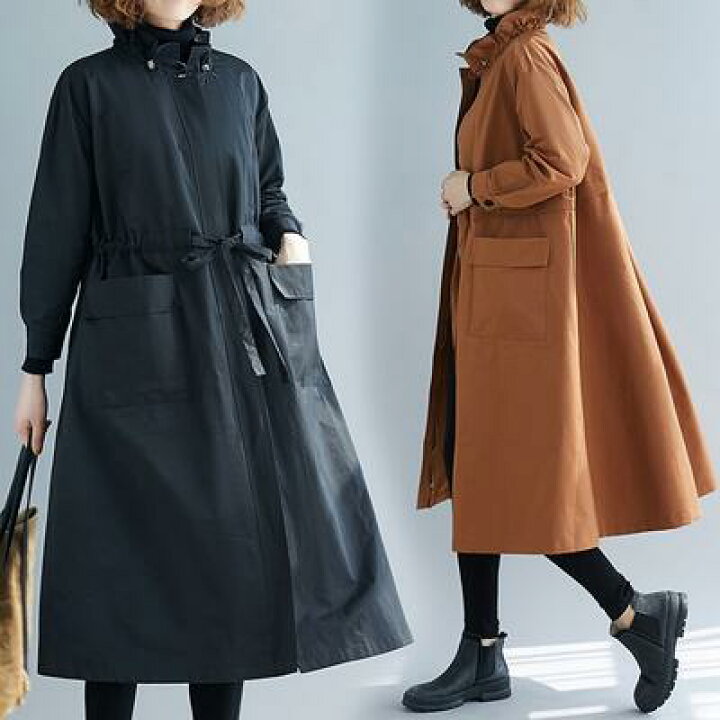 楽天市場】レディース ロング丈 春 コート ミセス アウター ロング  
