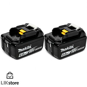 �}�L�^ BL1860B 2�{ �Z�b�g 18V 6.0Ah ���`�E���C�I���o�b�e�� ���� makita DC18RF�Ή� A-60464 �c�ʕ\���E���Ȍ̏�f�f�t