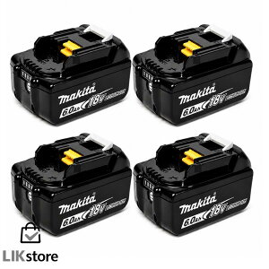 �}�L�^ BL1860B 4�{ �Z�b�g 18V 6.0Ah ���`�E���C�I���o�b�e�� ���� makita DC18RF�Ή� A-60464 �c�ʕ\���E���Ȍ̏�f�f�t