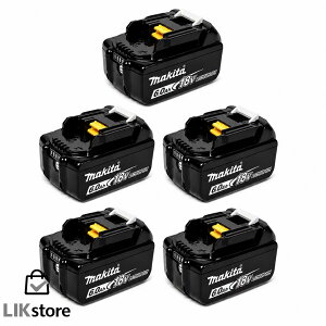 �}�L�^ BL1860B 5�{ �Z�b�g 18V 6.0Ah ���`�E���C�I���o�b�e�� ���� makita DC18RF�Ή� A-60464 �c�ʕ\���E���Ȍ̏�f�f�t