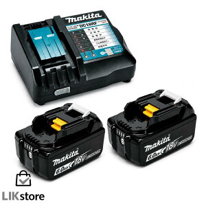 �}�L�^ BL1860B 2�{ + DC18RF �[�d�� �Z�b�g 18V 6.0Ah ���`�E���C�I���o�b�e�� ���� makita A-60464 �c�ʕ\���E���Ȍ̏�f�f�t