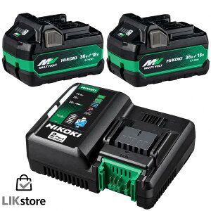 �n�C�R�[�L BSL36A18X 2�� UC18YDML �}���[�d�� �Z�b�g 36V 2.5Ah 18V 5.0Ah ��2���� �}���`�{���g�o�b�e���[ 2�|�[�g USB�[�q ���� HiKOKI