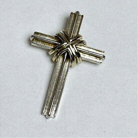 【中古】 Tiffany ティファニー シグネチャー クロス ペンダント チャーム 925 スターリング シルバー