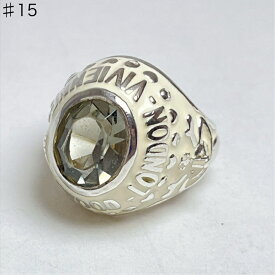 【中古】 Vivienne Westwood ヴィヴィアンウエストウッド カレッジ ワイド リング ホワイト 925 L 15号 925 スターリング シルバー