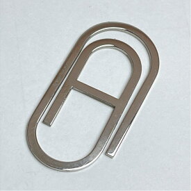 【中古】 HERMES エルメス シラージュ トロンボーン メタル マネークリップ シルバー