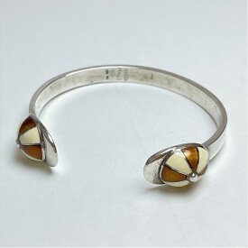 【中古】 GUCCI グッチ ヴィンテージ 帽子モチーフ キャップ バングル ブレスレット 925 スターリング シルバー