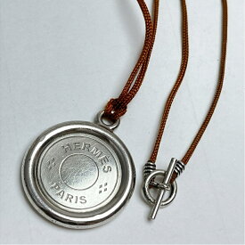 【中古】 HERMES エルメス セリエ ラージペンダント レース ネックレス 925 スターリング シルバー