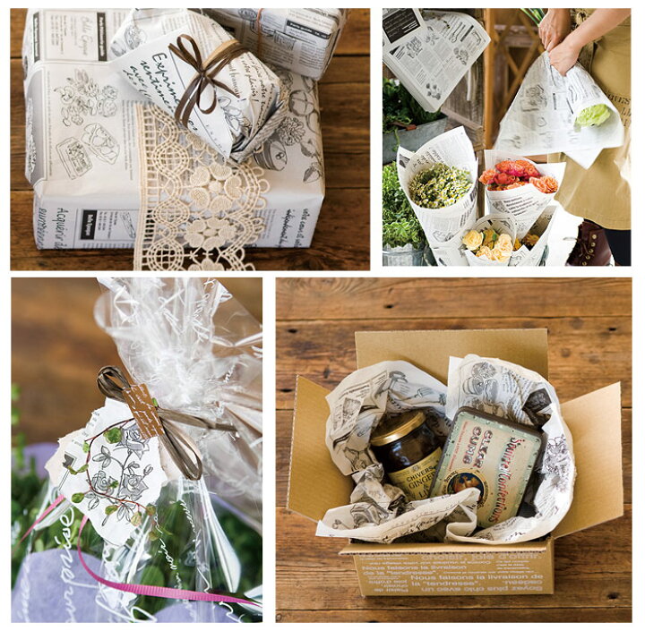 楽天市場 英字新聞 ラッピング 英字新聞 おしゃれ ラッピング用紙 メール便 送料無料 おしゃれ フランスの新聞紙風 ラッピング用紙 10枚入り英字新聞 包装紙 ナチュラル雑貨 リリアンナ