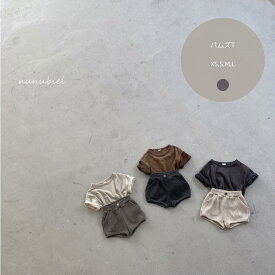 【送料無料】【数量限定】パムズT nunubiel トップス 韓国子供服 韓国こども服 Tシャツ 半袖 ナチュラル 韓国 キッズ服 女の子 男の子 ボーイズ ガールズ 韓国服 無地 ペアルック キッズファッション 保育園着 1000円ポッキリ ぽっきり