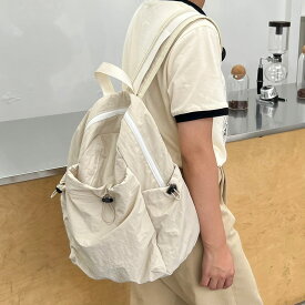 リュック ギャザー ポケット リュックサック ナイロン 軽いリュック レディース かわいい 可愛い ナイロンリュックレディース 軽量リュック 大学生リュック 通学リュック ナイロンリュック 可愛いリュック おしゃれリュック シンプル