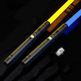 LED ライトセーバー 2本セット 充電式 14色 合体可能 光る刀 光る剣 コスプレ カラーチェンジ TIKTOK 撮影用小道具 光るソード 光るおもちゃ 誕生日 プレゼント led パーティーグッズ
