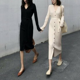 楽天市場 ロングカーディガン 秋 ワンピース レディースファッション の通販