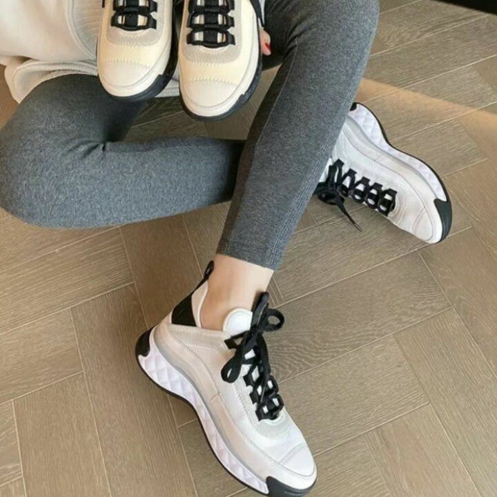 楽天市場】2024年 春夏 秋冬 3color バイカラー スニーカー heel 6cm  