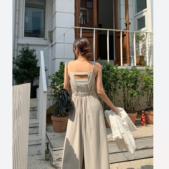 楽天市場】【送料無料】2024 SS 新作 2color バックオープン ギャザー 