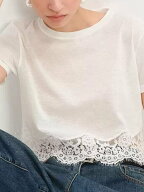 【送料無料】2026 SS 新作 2color ヘムレース ベーシック Tシャツ