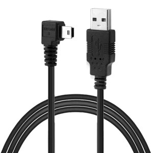 ChenYang Mini USB�P�[�u�� USB 2.0�I�X����~�jUSB 5�s���I�X 90�x���p�[�d �f�[�^�]�������P�[�u�� 1.8M