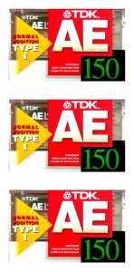 TDK �I�[�f�B�I�J�Z�b�g�e�[�v 150�� 3�{ AE-150X3F