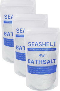 入浴剤 バスソルト マグネシウム 保湿 (国産 天然成分) 無香料 浴用化粧品 計量スプーン付 シーシェルト SEASHELT 30回分